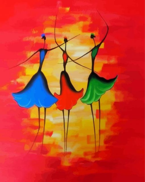 Dancing Girls Art Diamond Painting