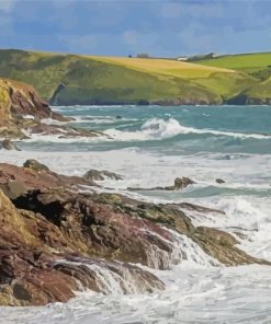 Daymer Bay Seascape Diamond Painting