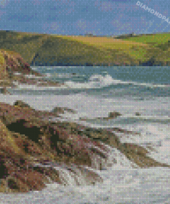 Daymer Bay Seascape Diamond Painting