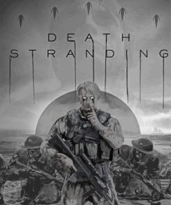 Death Stranding Fragile Black And White Poster Diamond Painting