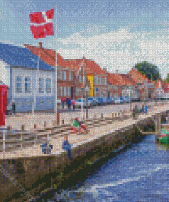 Denmark Ribe Harbour Diamond Painting