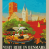 Denmark Ribe Town Poster Diamond Painting