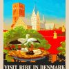 Denmark Ribe Town Poster Diamond Painting