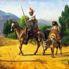 Don Quixote And Sancho Diamond Painting