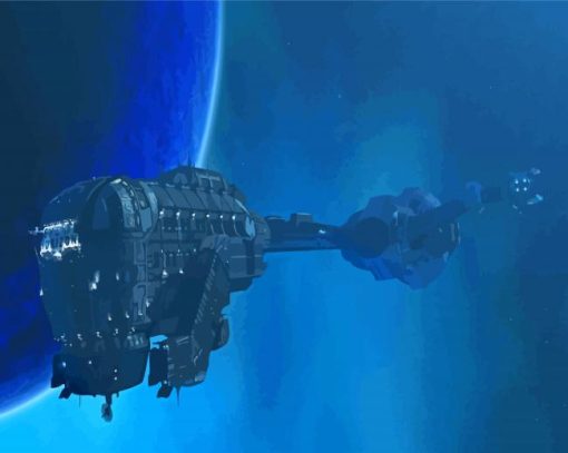 Event Horizon Space Ship Diamond Painting