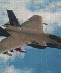 F35 Jet Diamond Painting