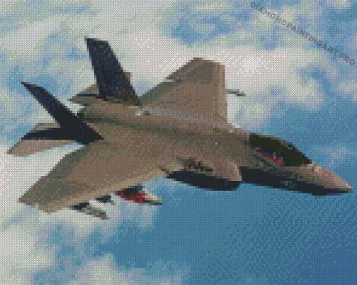 F35 Jet Diamond Painting