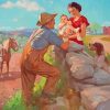 Family Romance At The Farm Diamond Painting