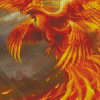 Fantasy Fire Bird Diamond Painting