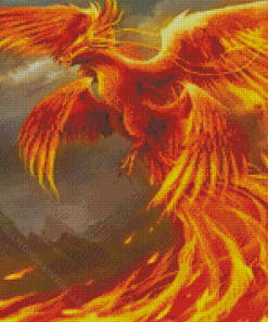 Fantasy Fire Bird Diamond Painting