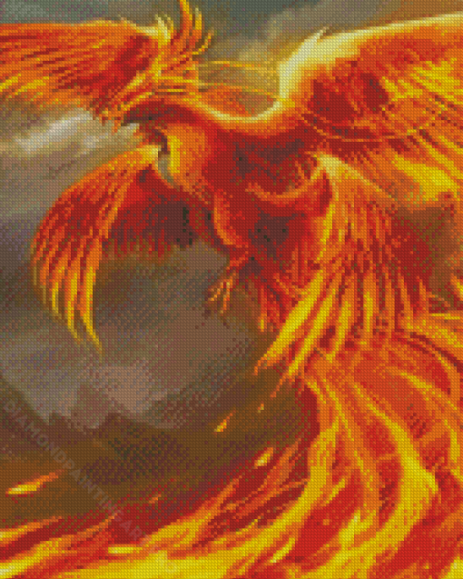 Fantasy Fire Bird Diamond Painting