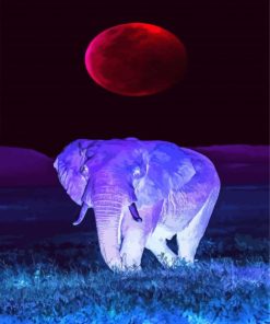 Fantasy Elephant Moon Diamond Painting