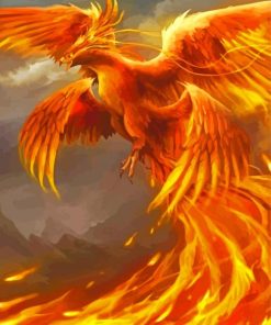 Fantasy Fire Bird Diamond Painting