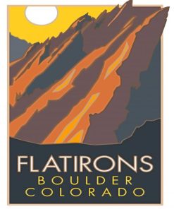 Flatirons Boulder Co poster Diamond Painting