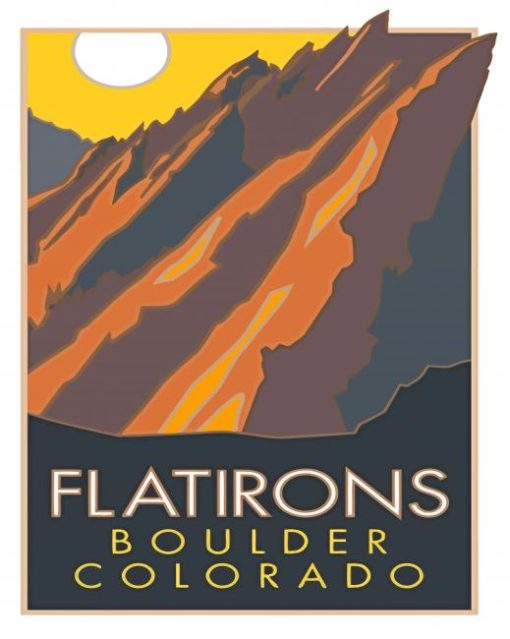 Flatirons Boulder Co poster Diamond Painting