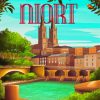 France Niort Poster Diamond Painting