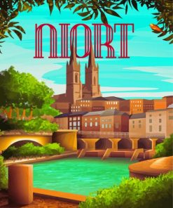 France Niort Poster Diamond Painting