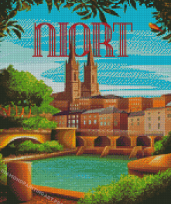 France Niort Poster Diamond Painting