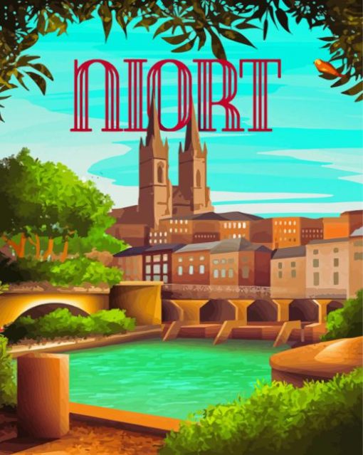 France Niort Poster Diamond Painting