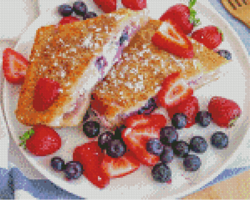 Vegan Stuffed French Toast Diamond Painting