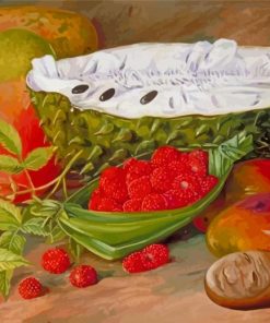 Fruit Grown In The Seychelles Marianne North Diamond Painting