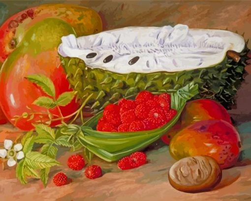 Fruit Grown In The Seychelles Marianne North Diamond Painting