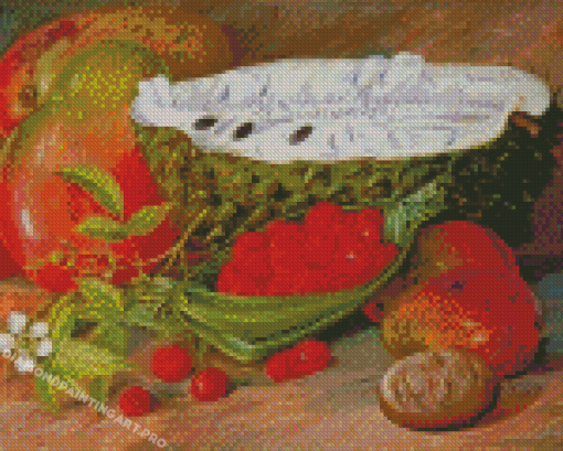 Fruit Grown In The Seychelles Marianne North Diamond Painting