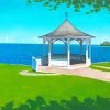 Gazebo By The Lake Diamond Painting