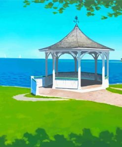 Gazebo By The Lake Diamond Painting