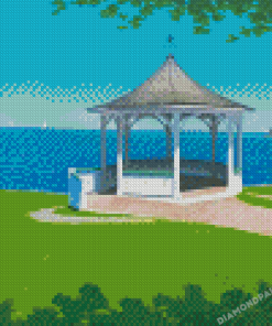 Gazebo By The Lake Diamond Painting