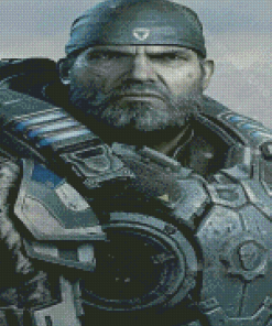 Gears Of War Marcus Fenix Diamond Painting