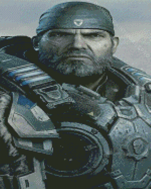 Gears Of War Marcus Fenix Diamond Painting