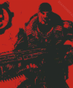 Gears Of Wars Marcus Fenix Diamond Painting