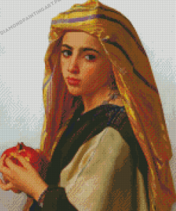 Girl With Pomegranate William Bouguereau Diamond Painting