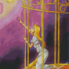 Girl In Cage Diamond Painting