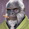 Gorilla Cigar Art Diamond Painting