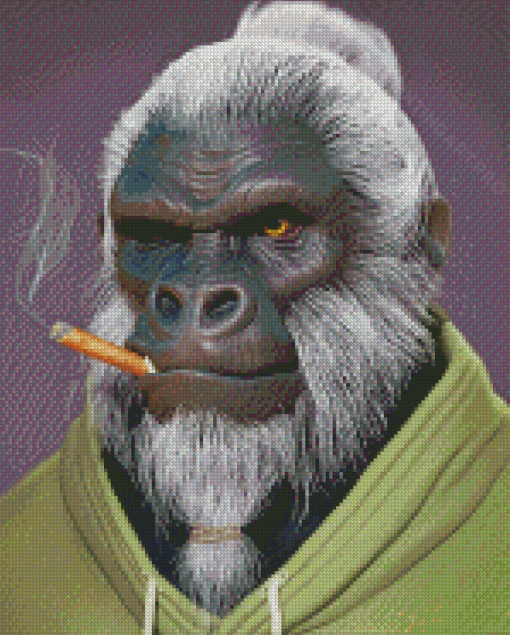 Gorilla Cigar Art Diamond Painting