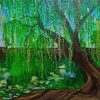 Green Willow Tree Diamond Painting