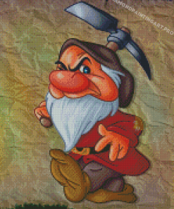 Grumpy Dwarf Art Diamond Painting