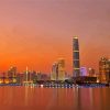 Guangzhou City At Sunset Diamond Painting