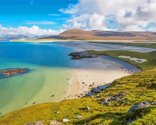 Hebrides Island Beach Scotland Diamond Painting