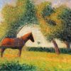 Horse And Cart By Georges Seurat Diamond Painting