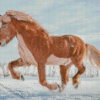 Icelandic Horse Running Diamond Painting