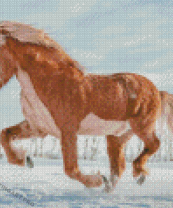 Icelandic Horse Running Diamond Painting