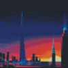 Dubai At Night Diamond Painting