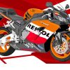 Repsol Honda Art Diamond Painting