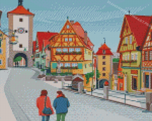 Rothenburg Germany Diamond Painting