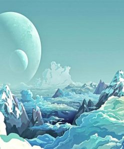 Snow Planet Diamond Painting