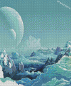 Snow Planet Diamond Painting