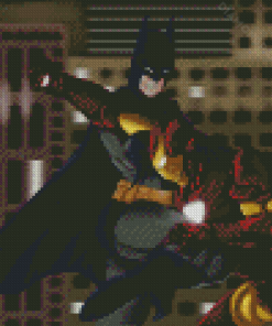 Ironman And Batman Fighting Diamond Painting